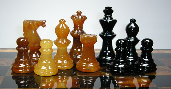 Chiellini NS164 Black / Agata Chess Set