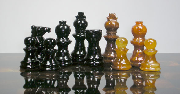 Chiellini NS159 Black / Agata Chess Set