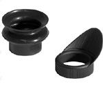 Rubber eyecups (pair) with side wings 