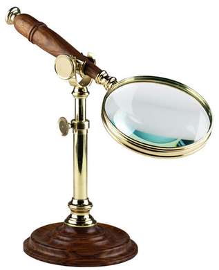 Brass magnifying Glass on stand 